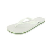 Havaianas Women's Brazil Logo Flip flops - Spring and Summer Sandals for Women - White, 11/12