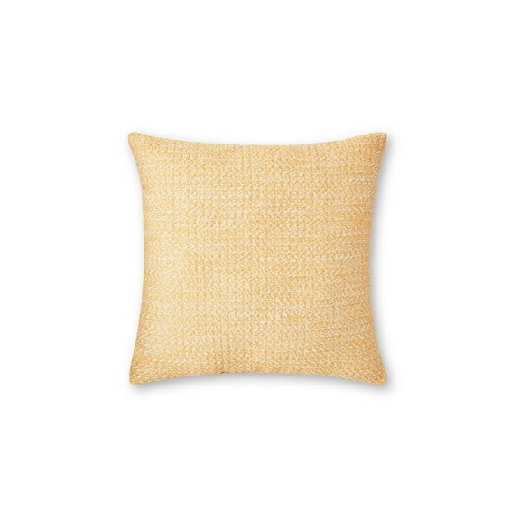 Better Homes & Gardens 18" x 18" Yellow Woven Outdoor Pillow