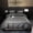 Gray, variant on Orylavena White Damask Stripe Microfiber Duvet Cover Set, Twin, 3-Piece