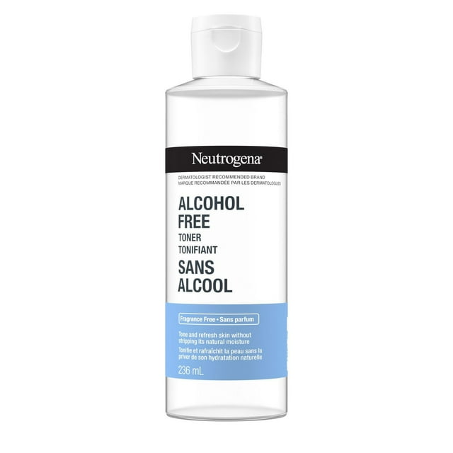Neutrogena Alcohol-Free Toner, Skincare, Hypoallergenic, Paraben Free, Phthalate Free, Fragrance Free, 236 mL