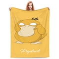 thumbnail image 1 of Manta de dibujos animados psyduck, manta de vellón de lujo ultra suave y acogedora para sofá cama, mantas de franela cálidas para todas las estaciones, ropa de cama para niños, adolescentes y adultos, 1 of 6
