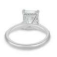 thumbnail image 6 of ESTE ORIGIN 3Ct Radiant Lab-Grown Diamond Solitaire Ring with Hidden Halo in 14K White Gold for Women, 6 of 8