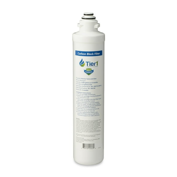 Tier1 Replacement for 41407002 Pura, Hydrotech and Aquaflo 5 Micron Quick Change Carbon Block Water Filter