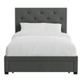 thumbnail image 2 of Furniture of America Bethn Transitional Fabric Storage Twin Bed in Dark Gray, 2 of 6