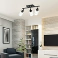thumbnail image 6 of MELUCEE 3 Light Bathroom Vanity Light Black Track Lighting Fixtures Ceiling with Rotatable Track Head, 6 of 7