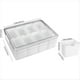 thumbnail image 4 of Caja Grande para Refrigerios - Bandeja para Servir Dividida con Tapa - Contenedor de para Refrigerios Portátil - Organizador Transparente, 4 of 9