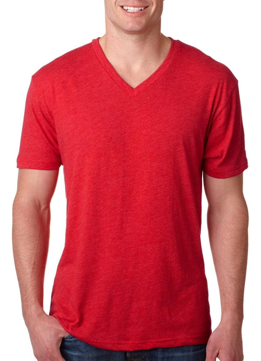 Next Level Mens TriBlend Ribbed Knit T-Shirt, Vintage Red, 2X, Style ...