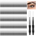 thumbnail image 1 of 200 piezas Micro cepillo de cejas con tapa Cepillo multifuncional para laminación de cejas Peine de pestañas Cepillo para cejas Spoolie Lash Lift Mascara Herramientas para extensiones de pestañas y ce, 1 of 2