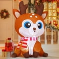 thumbnail image 5 of GOOSH Christmas Inflatable 5 FT Inflatable Reindeer Blow Up Reindeer Inflatable, Reindeer Outdoor Decorations Christmas Inflatables Reindeer with Lights, Xmas Outside Decorations for Lawn/Garden, 5 of 7