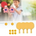 thumbnail image 4 of Children's Hanging Table Tennis Trainer Exercise Equipment Self Tennis Exerciser Rackets Parent Training Pink 4 Paddles, 4 of 8