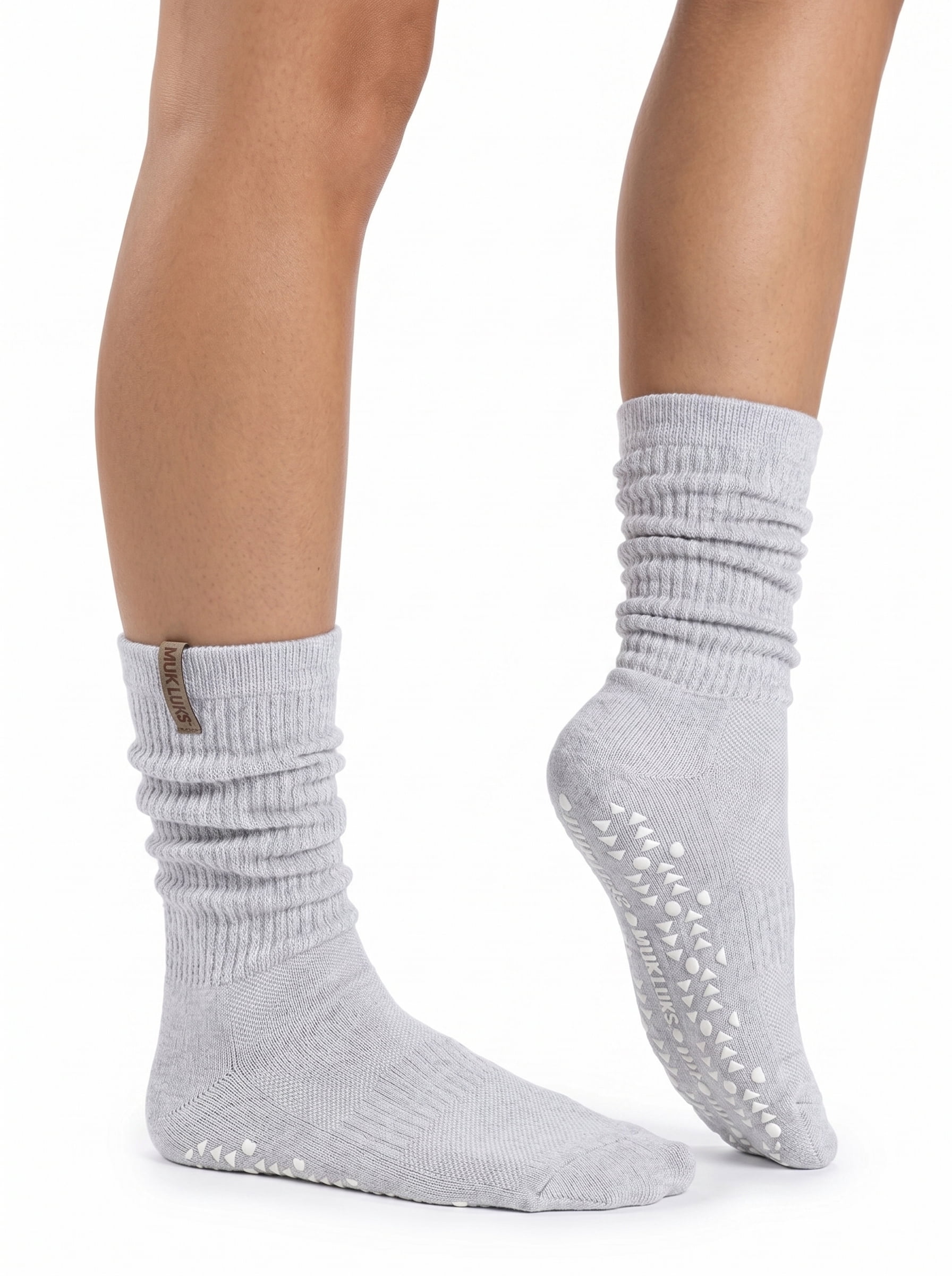 MUK LUKS Women's Pilates Slouch Sock, 1-Pack, Shoe Sizes 6-10