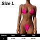 thumbnail image 2 of Traje de baño Traje de baño de tanga relleno Bikini Conjunto Vendaje Traje de baño brasileño sólido, 2 of 5