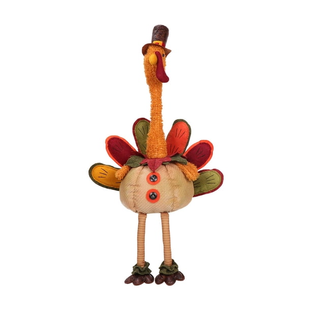 Muñeca de Pavo de Acción de Gracias Hugo Decoración de Mesa Otoño
