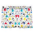 thumbnail image 7 of Yayeee Kitchen Curtains Tier Pair Light Filtering 27"x24" Rod Pocket Short Cafe Window Panel, Colorful Triangles, 7 of 7