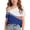 Blue, variant on Girls 4th July Shirts One Shoulder Short Sleeve Independence Day Print Blouse Summer Cute Casual Loose Tees (7 Years, Gray)