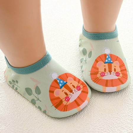 

Hunpta Baby Aqua Socks The Girls Shoes Cartoon Boys Floor Socks Barefoot Kids Non-Slip Baby Shoes