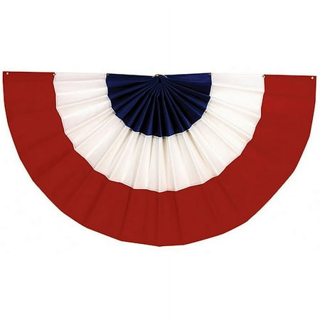 Amscan Stars & Stripes Fourth of July Party Large Bunting Banner Decoration, Multi Color, 48 x 24