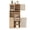 Natural, variant on Leumius 75" Tall Kitchen Pantry Storage Cabinet,Farmhouse Wood Buffet Storage Cabinet with Wine Rack and Adjustable Shelves for Dining Room Living Room,White