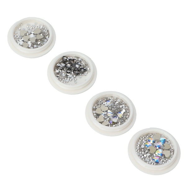 Diamantes De Imitación Para Uñas, Duraderos, No Destiñen, Diferentes Formas, Calcomanías Con Purpurina Para Uñas, Uso Múltiple Para Uñas Acrílicas Para Arte Corporal Cergrey Nail Rhinestones
