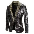 thumbnail image 1 of Birdeem Veste de Costume Décontractée à Paillettes pour Hommes Automne et Hiver, 1 of 1