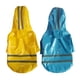 thumbnail image 3 of Xiao Hua Poncho impermeable para perros con capucha transparente y dos patas, chaqueta impermeable con banda reflectante para perros pequeños, medianos y grandes (amarillo, S), 3 of 4