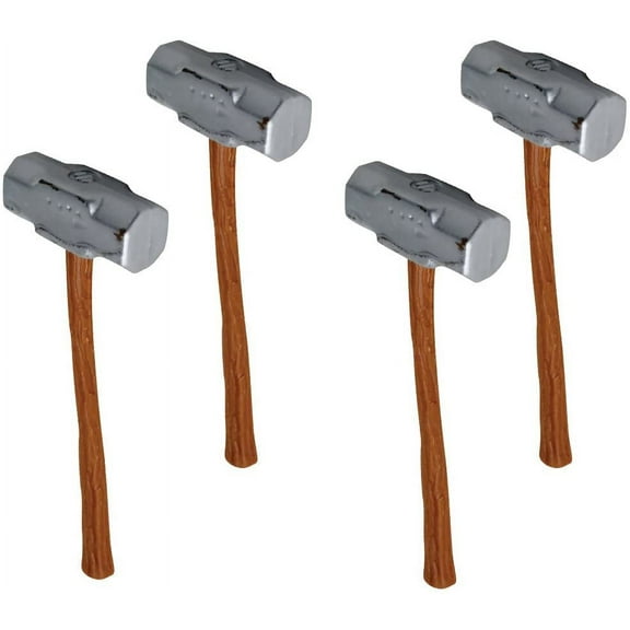 Set of 4 Sledgehammers for WWE & AEW Wrestling Action Figures