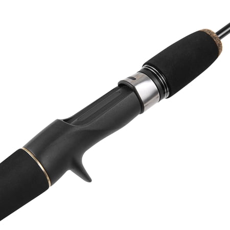 Nieyigj 1.68m / 66.1 inches Lightweight Carbon Fiber Casting Fishing Rod Portable Lure Pole Black