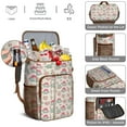 thumbnail image 5 of Travel Cooler Bag - LightColor Cartoon Dinosaurs Flowers Pattern Camping Beer Cooler Backpack with Bottle Opener- Waterproof Insulated Picnic Backpacks - Cooler Bag for Beach, 5 of 6