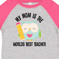 thumbnail image 4 of Inktastic Teacher Mom School Owl Girls Toddler T-Shirt, 4 of 5