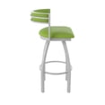 thumbnail image 4 of 861 Artemis 36" Swivel Bar Stool with Anodized Nickel Finish and Canter Kiwi Green Seat and Back, 4 of 5