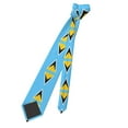 thumbnail image 6 of Men'S Tie Flag Of Saint Lucia Print Polyester Necktie - One Size, 6 of 7