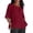 Wine, variant on My Items Shirts for Women Women's Long Sleeve Shirts Womens Loose 1/2 Long Sleeve Blouse Tops Solid Casual Short Sleeve Shirt Blouse Xl