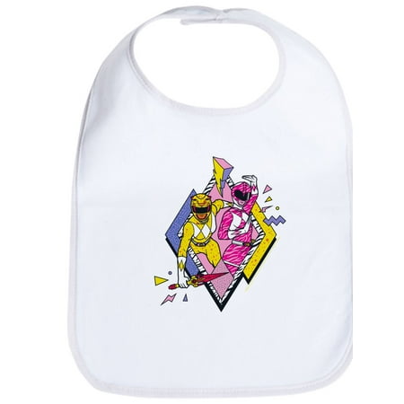 

CafePress - Power Rangers Yellow Ranger And Pink Rang - Cute Cloth Baby Bib Toddler Bib