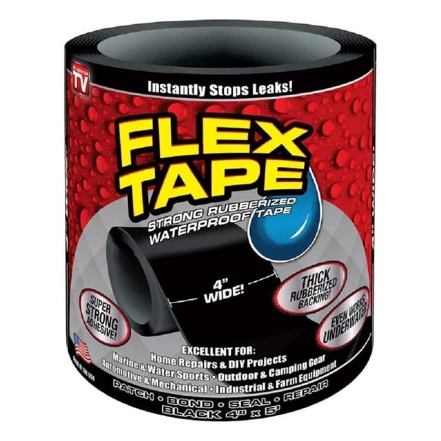 Flex Tape cinta impermeable de goma 4 pulgadas negro blanco Genérico Giangzhou 9513