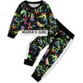 thumbnail image 5 of ZOEREA Toddler Baby Girls Clothes Outfits Long Sleeve Pullover Sweatshirt Tops + Pants Set Fall Winter Sweatsuits 1-6T, 5 of 5