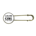 thumbnail image 1 of Broche de Metal antiguo Unbranded Yo soy la chica rebelde M 7.5 cm, 1 of 3