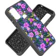 thumbnail image 3 of Kaleidio Case For Motorola Moto G Pure, Moto G Power (2022) [Astro Armor] Rugged Slim [Shockproof] Impact Protector Hybrid Cover [Mystical Flowers], 3 of 7