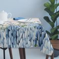 thumbnail image 4 of Eucalyptus Flowers Table Cloth Waterproof Tablecloths, Blue Floral Green Vintage Wood Grain Tablecloth Dining Table Cover for Kitchen Party Tabletop Outdoor, Rectangle Tablecloth 60x120 Inch, 4 of 9