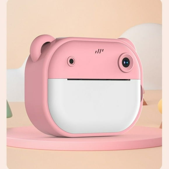 Cámara de impresión instantánea, HD 1080P, cámara de fotos y video de doble lente con pantalla de 2,4 pulgadas, cámara de impresión térmica portátil para fotos, videos y juegos. Incluye 2 rollos de p