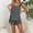 Dark Grey, variant on VISALY Women Pajama Sets Short Sleepwear for Women Sleeveless Tank Tops Square Neckline Cami Top with Shorts Soft Loungewear Loose Nightwear Matching Pajama Set Brown L