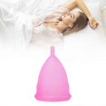 thumbnail image 5 of Menstrual Cup Soft Silicone Women Menstrual Cup Elastic Reusable Period Cup for Body Care S 6.2x4.3cm / 2.44x1.69in, 5 of 5