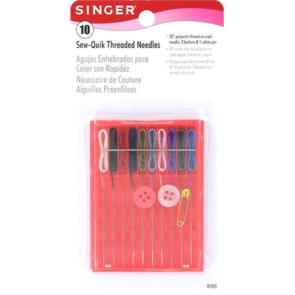 Singer Sew-Quik Threaded Hand Needle Kit- - 01925