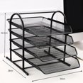 thumbnail image 2 of Lishi Pallet File Manager - Wall Mounted Document Tray, Office and Home Storage Shelf (Black), 2 of 5
