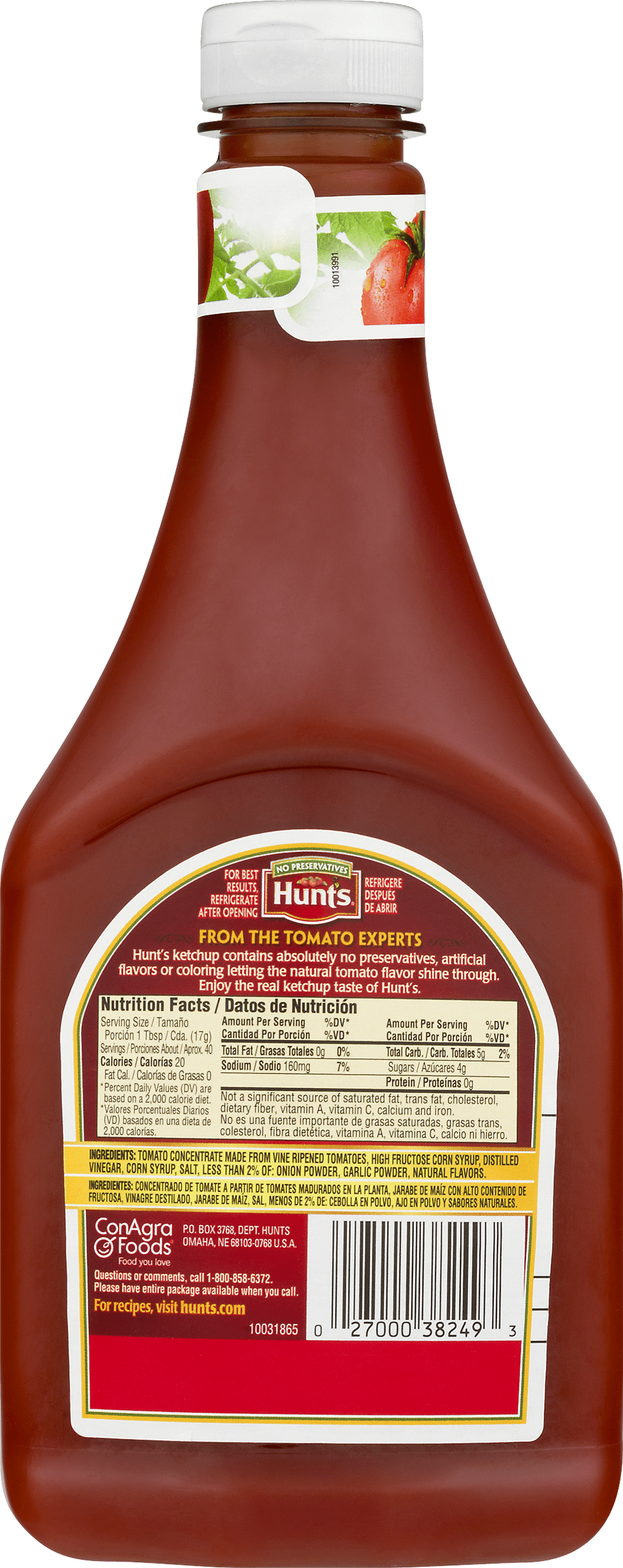 Hunts Ketchup Nutritional Info Nutrition Ftempo