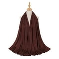 thumbnail image 4 of LIJCC Muslim Turban Convenient Gauze Scarf Mercerized Cotton Jersey Scarf Muslim Head Scarf Solid Color Long Scarf Wrap Scarves Cotton Scarf for Women Fashion, 4 of 4