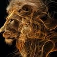 thumbnail image 6 of WYYP A Majestic Lion Majestic and Domineering Imposing and Imposing Round Tablecloth 100% Polyester Fiber Table Cloth White, 6 of 8