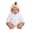 R-White, variant on Ulitacool Cute Onesies For Boys Long Sleeve Round Neck Adorable Baby Bodysuit With Chick Hooded Romper For Photography Outfit White 18-24 Months