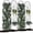 black 4pcs, variant on 2 Pack 55.1x11.8In Garden Trellises for Climbing Plants, Sturdy Plant Trellises with Black Metal Coating, Arched Outdoor Decoration for Patio Lawn, Roses, Vines, Flowers, and Vegetables