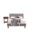 thumbnail image 2 of East West Furniture Nolan 2-Piece Wood Queen Bedroom Set in Taupe Brown/Walnut, 2 of 7