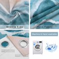 thumbnail image 6 of Navy Blue Waves Coastal Blackout Curtains for Bedroom, Teal Ombre Summer Beach Oceans Room Darkening Window Drapes for Living Room, Thermal Insulated Grommet Curtains, 42x84 inch, 2 Panels, 6 of 9